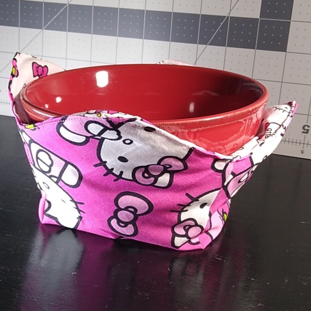 Bowl cozy 3 pack hello kitty print fabric